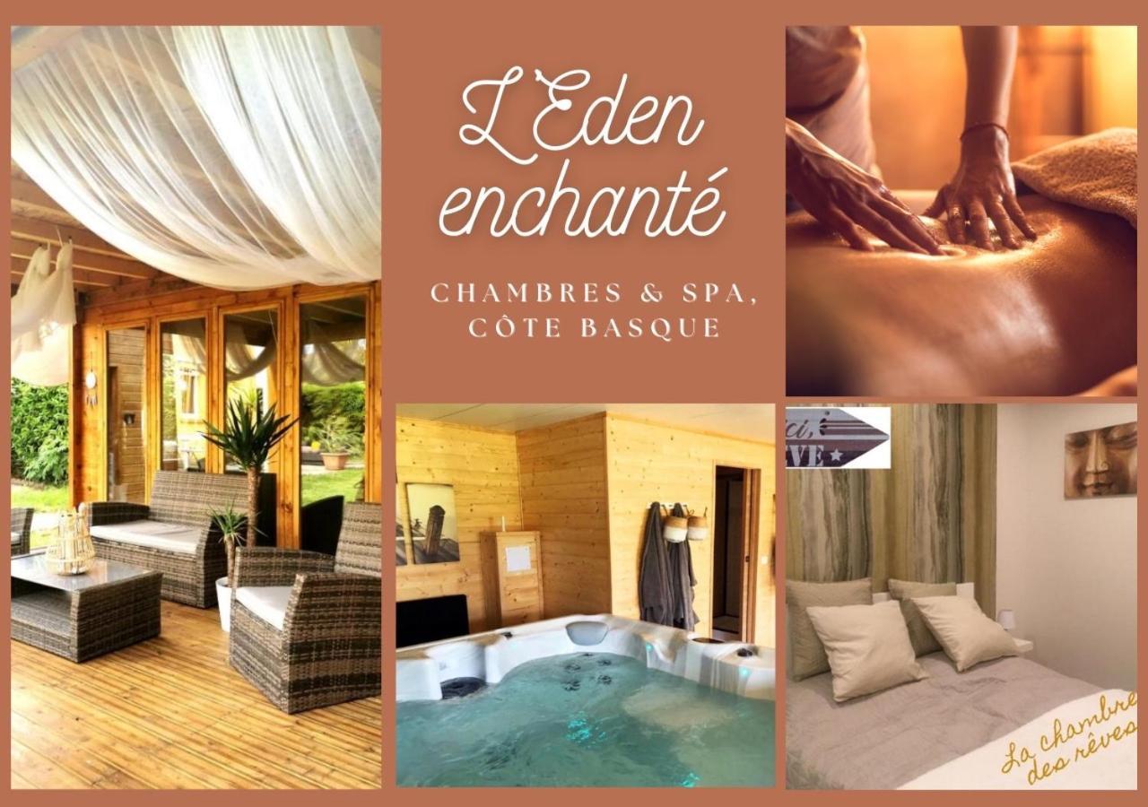 "L Eden Enchante" Chambres D'Hotes Et Spa Cote Basque Boucau Exterior foto